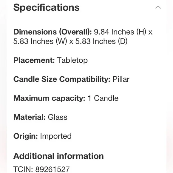 DVF NWT dot glass candle holder -9.84x5.83 - Picture 5 of 8